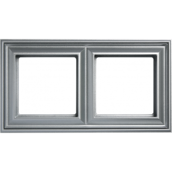 Рамка 2 поста JUNG ECOPROFI DECO алюминий Рамка 2 поста JUNG ECOPROFI DECO алюминий