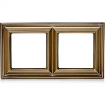 Рамка 2 поста JUNG ECOPROFI DECO античная латунь Рамка 2 поста JUNG ECOPROFI DECO античная латунь