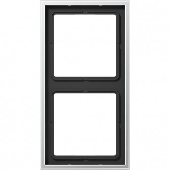 Рамка 2 поста JUNG LS METAL алюминий Рамка 2 поста JUNG LS METAL алюминий