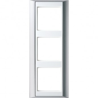 Рамка 3 поста JUNG A 500 алюминий/белый Рамка 3 поста JUNG A 500 алюминий/белый