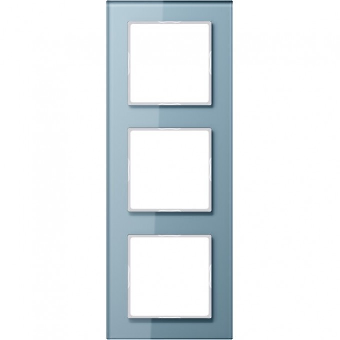 Рамка 3 поста JUNG A CREATION голубой AC583GLBLGR