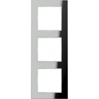 Рамка 3 поста JUNG A CREATION зеркальное серебро Рамка 3 поста JUNG A CREATION зеркальное серебро