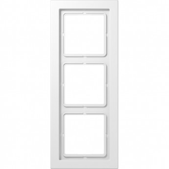 Рамка 3 поста JUNG LS DESIGN ударопрочная (белый)