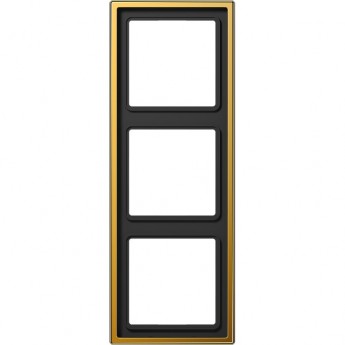 Рамка 3 поста JUNG LS METAL золото (24 кар) Рамка 3 поста JUNG LS METAL золото (24 кар)