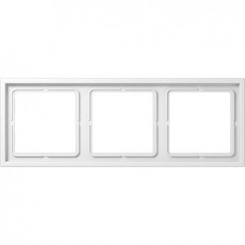 Рамка 3 поста JUNG LS ZERO белый блестящий