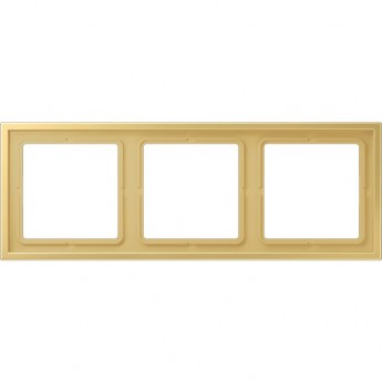 Рамка 3 поста JUNG LS ZERO латунь