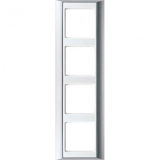 Рамка 4 поста JUNG A 500 алюминий/белый AP584ALWW
