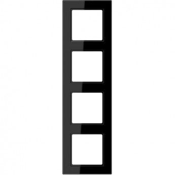 Рамка 4 поста JUNG A CREATION черный