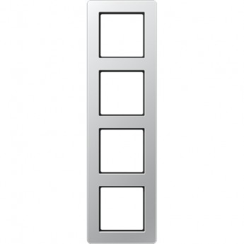 Рамка 4 поста JUNG A FLOW алюминий