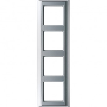 Рамка 4 поста JUNG A PLUS алюминий