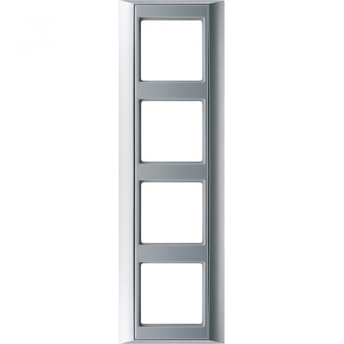 Рамка 4 поста JUNG A PLUS алюминий AP584AL