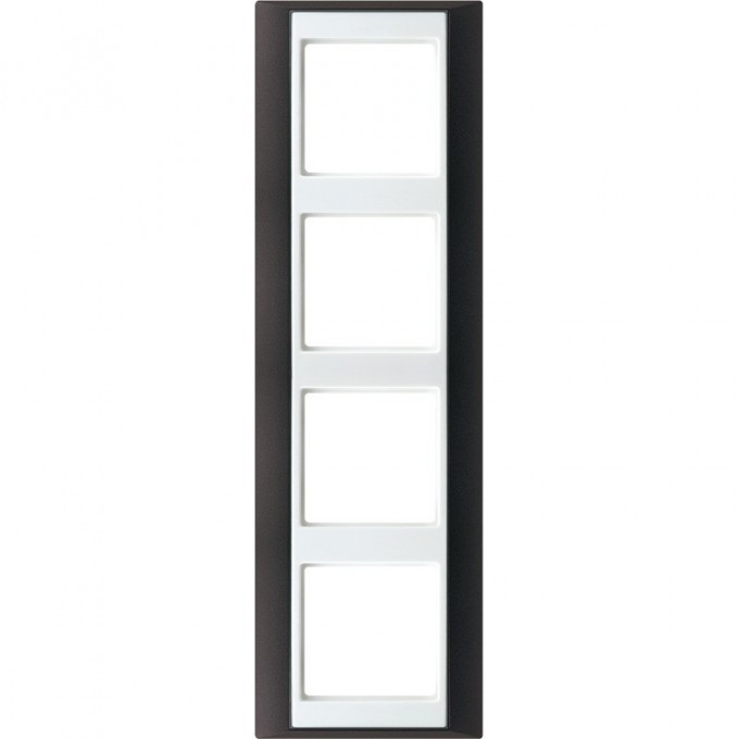 Рамка 4 поста JUNG A PLUS антрацит/белый AP584ANTWW