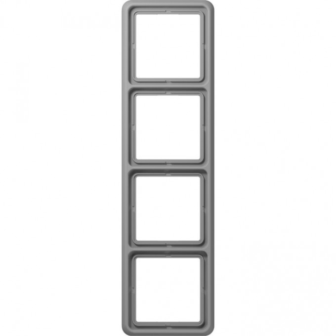Рамка 4 поста JUNG CD 500 серая CD584GR