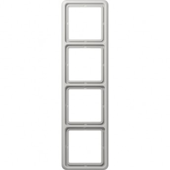 Рамка 4 поста JUNG CD 500 светло-серая