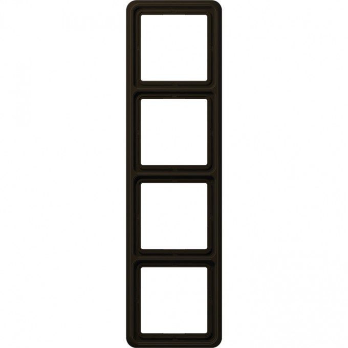 Рамка 4 поста JUNG CD 500 ударопрочная (коричневый) CD584WUBR