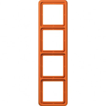 Рамка 4 поста JUNG CD 500 ударопрочная (оранжевый)