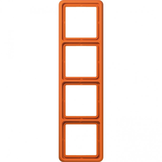 Рамка 4 поста JUNG CD 500 ударопрочная (оранжевый) CD584WUO