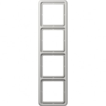 Рамка 4 поста JUNG CD 500 ударопрочная (светло-серый)