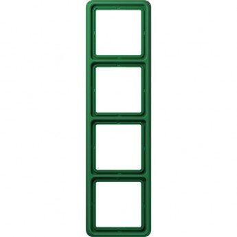 Рамка 4 поста JUNG CD 500 ударопрочная (зеленый)