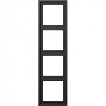 Рамка 4 поста JUNG LS METAL антрацит Рамка 4 поста JUNG LS METAL антрацит