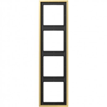 Рамка 4 поста JUNG LS METAL латунь