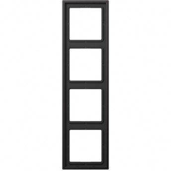 Рамка 4 поста JUNG LS METAL темная латунь