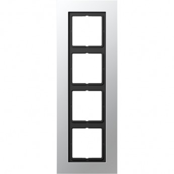 Рамка 4 поста JUNG LS PLUS алюминий