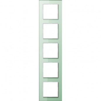 Рамка 5 постов JUNG A CREATION стекло (белый матовый)