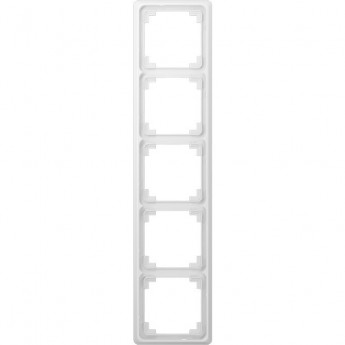 Рамка 5 постов JUNG CD 500 из дюропласта (белый)