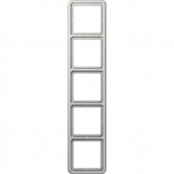 Рамка 5 постов JUNG CD 500 ударопрочная (светло-серый)