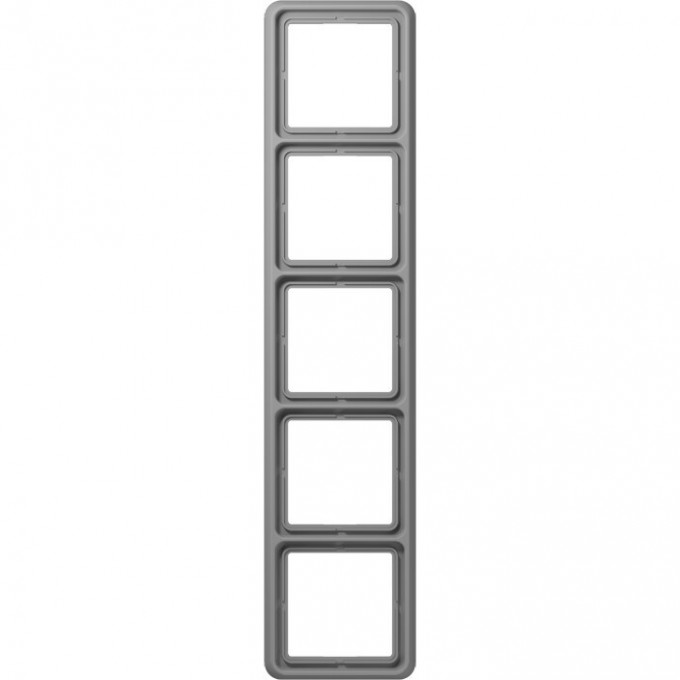 Рамка 5 постов JUNG CD 500 ударопрочный (серый) CD585WUGR