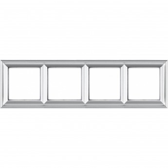 Рамка 5 постов JUNG ECO PROFI DECO алюминий