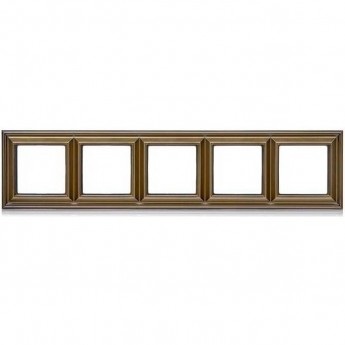 Рамка 5 постов JUNG ECO PROFI DECO античная латунь