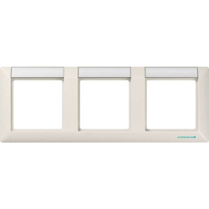 Рамка горизонтальная 3 поста с полем для надписи JUNG AS 500 слоновая кость ABAS5830NA