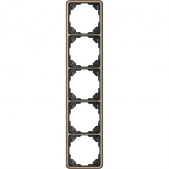 Рамка JUNG CD500 5 постов (бронза)