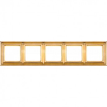 Рамка JUNG ECO PROFI DECO для вертикальной и горизонтальной установки 5-местная (золото)