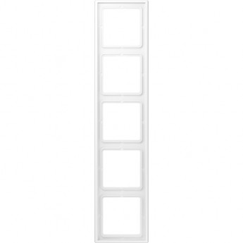 Рамка JUNG LS990 5-местная (матовый белый)
