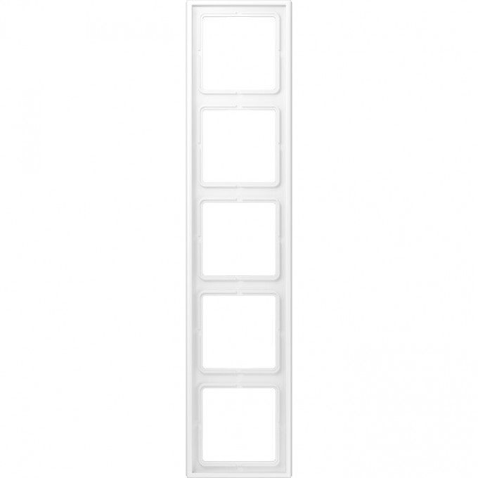 Рамка JUNG LS990 5-местная (матовый белый) LS985WWM