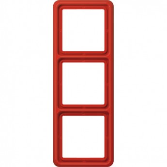 Рамка ударопрочная 3 поста JUNG CD 500 красный