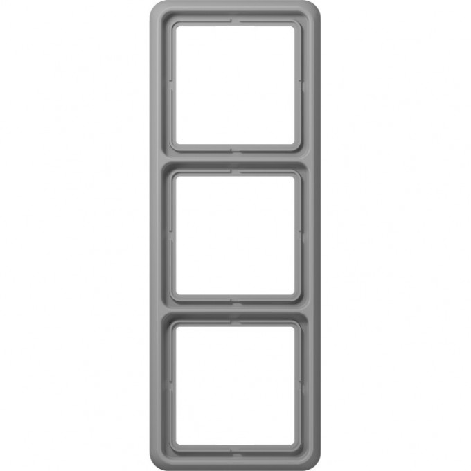 Рамка ударопрочная 3 поста JUNG CD 500 серый CD583WUGR