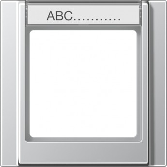 Рамка вертикальная 1 пост JUNG A 500 с полем для надписи (алюминий)