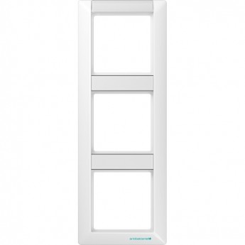 Рамка вертикальная 3 поста JUNG AS 500 с полем для надписи (белый)