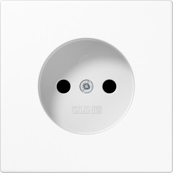 Розетка без заземления JUNG LS 990 2-х полюсная (белый) Розетка без заземления JUNG LS 990 2-х полюсная (белый)