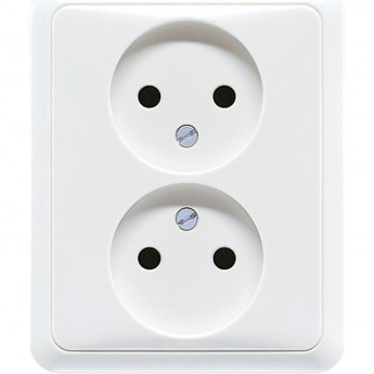 Розетка двухместная JUNG CD 500 белый Розетка двухместная JUNG CD 500 белый