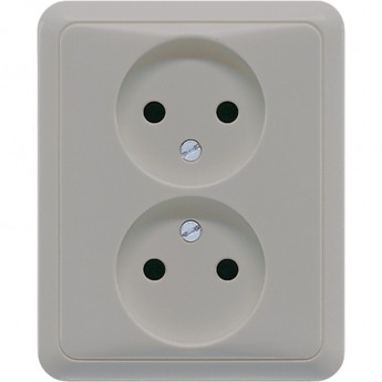 Розетка двухместная JUNG CD 500 серая Розетка двухместная JUNG CD 500 серая