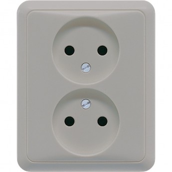 Розетка двухместная JUNG CD 500 серый Розетка двухместная JUNG CD 500 серый
