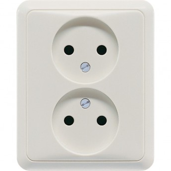 Розетка двухместная JUNG CD 500 светло-серая Розетка двухместная JUNG CD 500 светло-серая