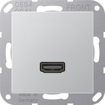 Розетка HDMI JUNG A 500 алюминий Розетка HDMI JUNG A 500 алюминий