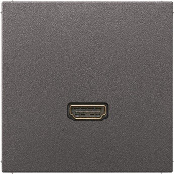 Розетка HDMI JUNG LS METAL антрацит Розетка HDMI JUNG LS METAL антрацит