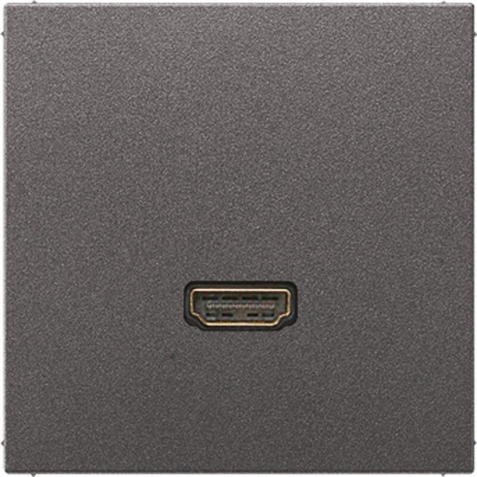 Розетка HDMI JUNG LS METAL антрацит MAAL1112AN